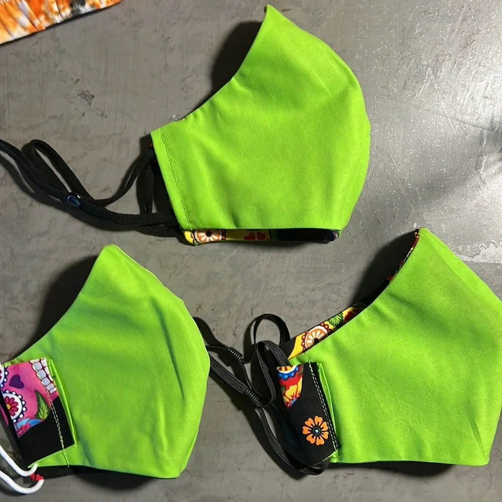 New 3 pack Dia de Los Muertos Face Masks